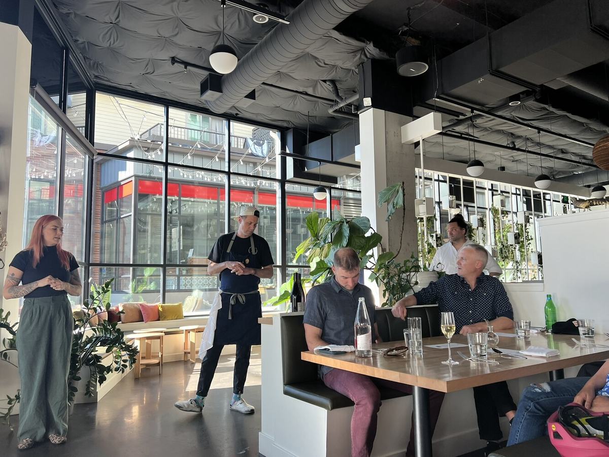 Dinner at Eight Row - which ended service 'for now' in June.