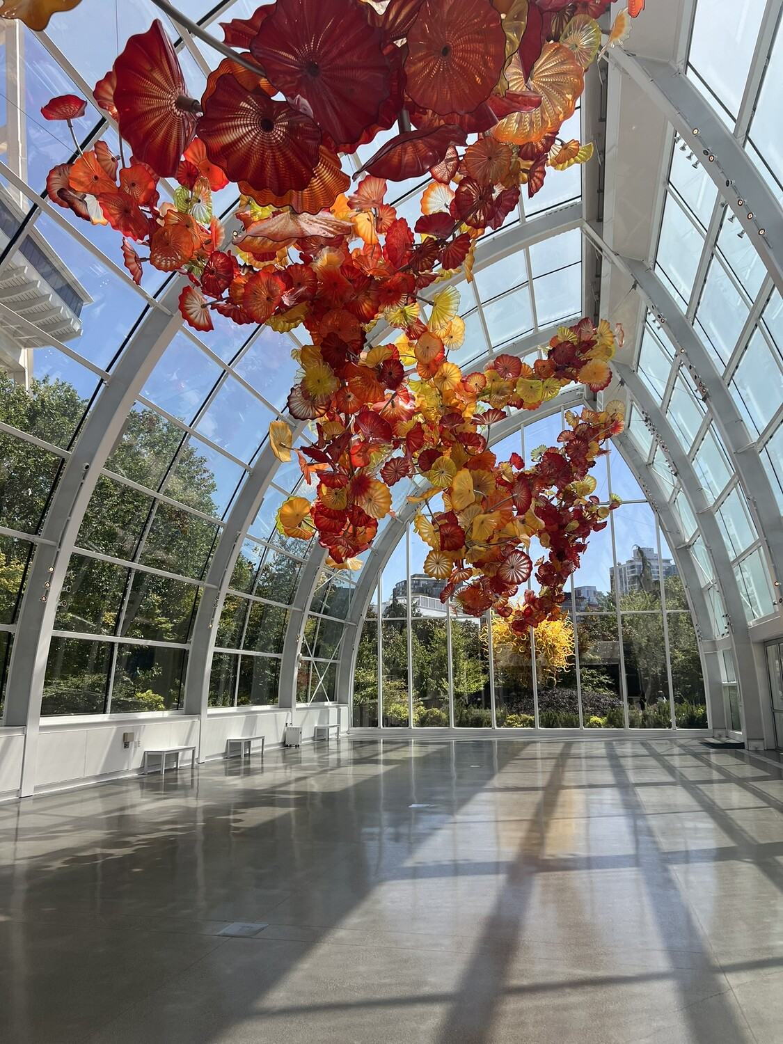 Glasshouse at the Chihuly Garden and Glass Exhibition (fun fact, it's also LEED Silver certified)