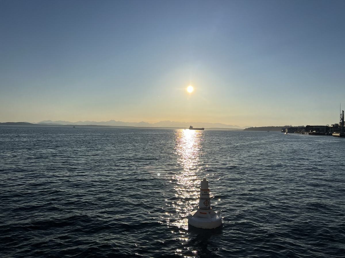 Looking out at Elliott Bay